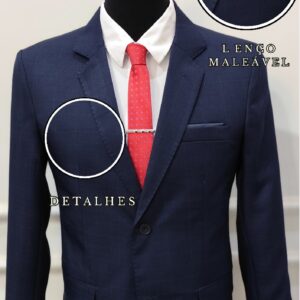 Terno Azul Marinho Microfibra