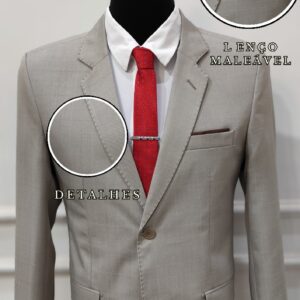 Terno Bege Microfibra