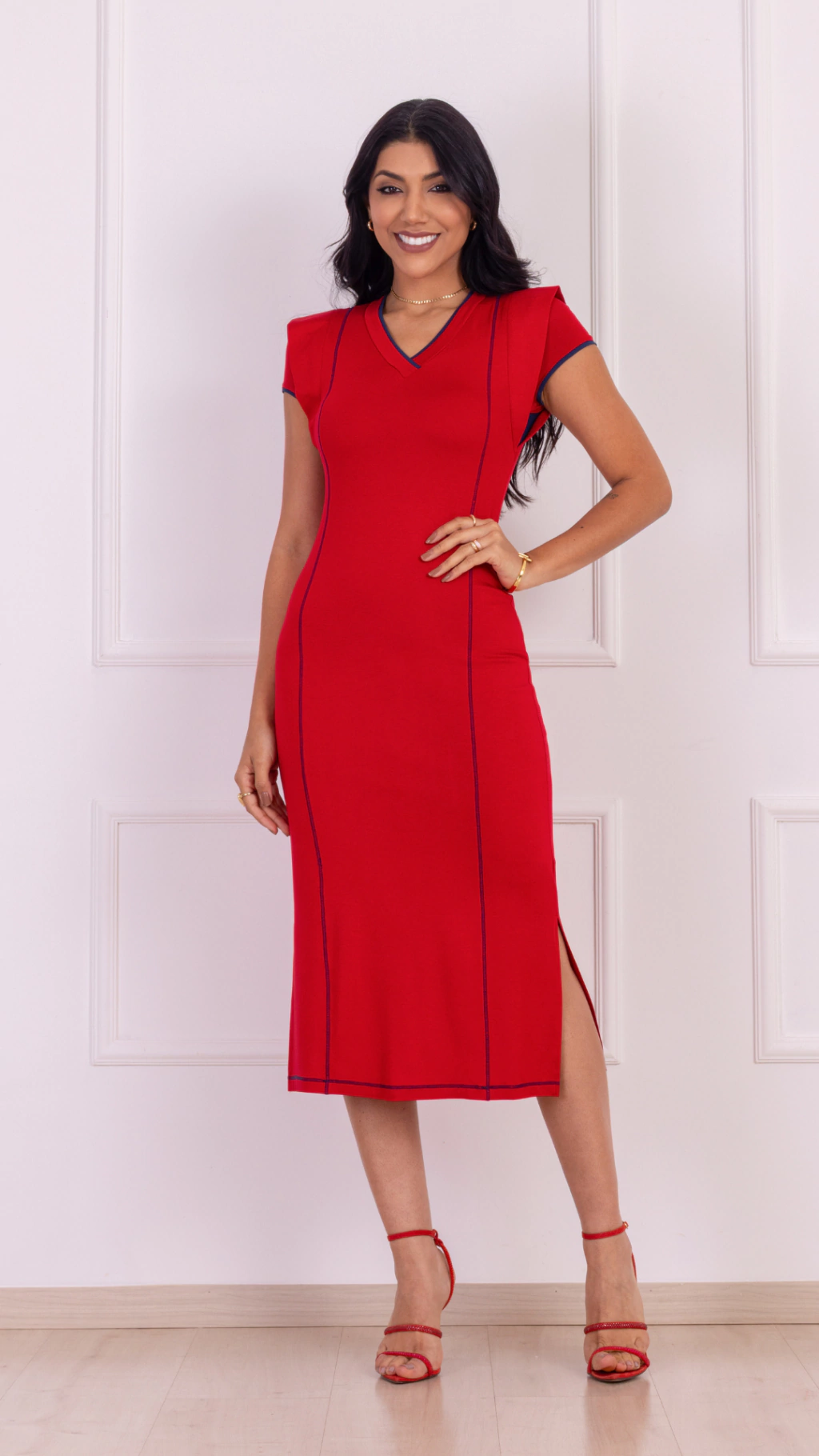 Vestido Beatriz Vermelho - 308