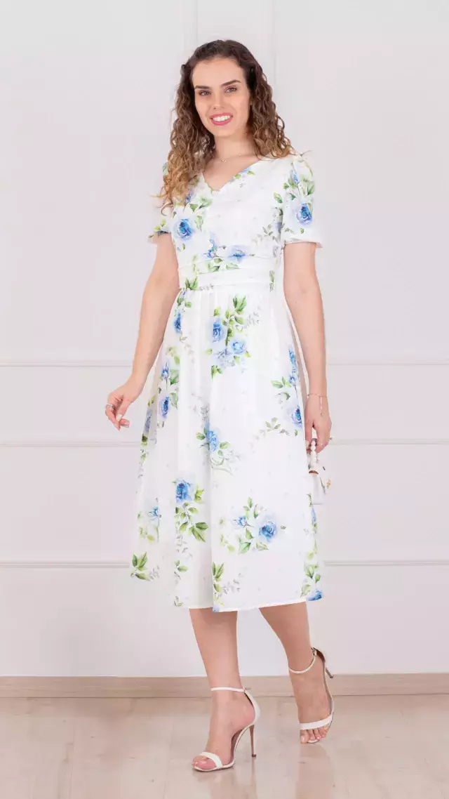 Vestido Dafne Azul Puro Sharmy - 237