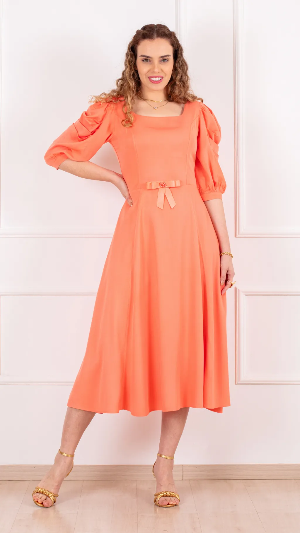 Vestido Eloá Coral - 312