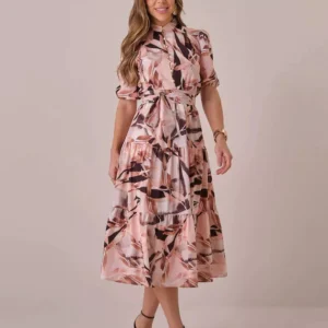 Vestido Tatá Martello Rafaela Crepe Gloss - 305
