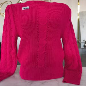 Blusa de Tricô 3D Pink | Conforto, Elegância e Estilo para os Dias Mais Frescos
