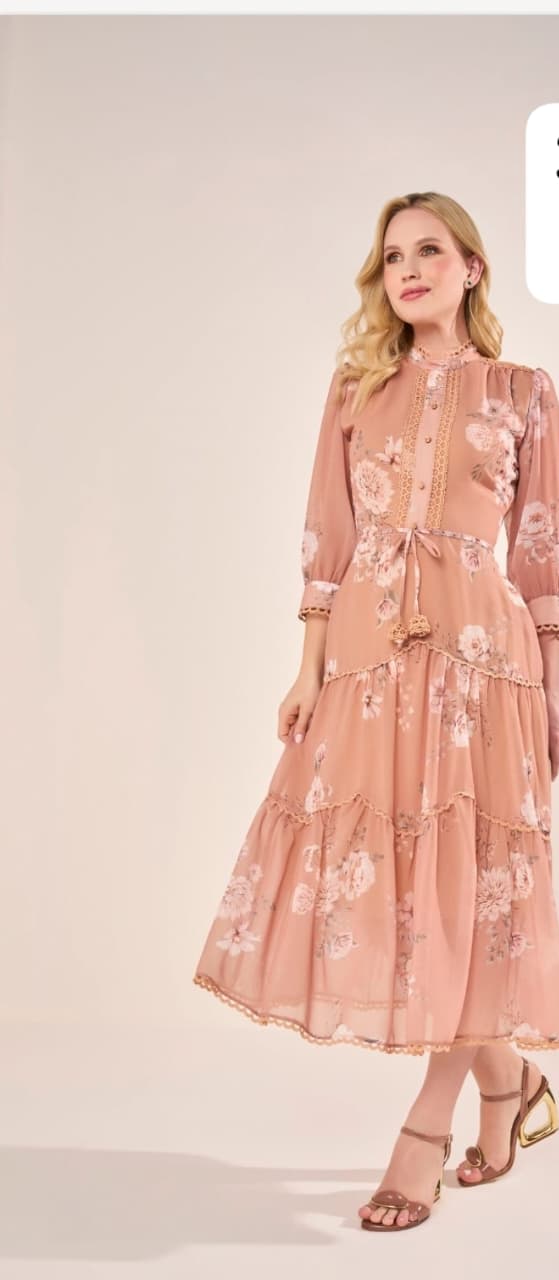 Vestido Fascínios Marrom