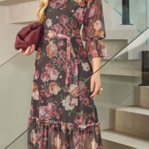 Vestido Longo de Tulê